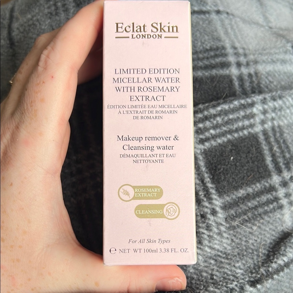 NWT Eclat Skin London Limited Edition Micellar Water with Rosemary Extract